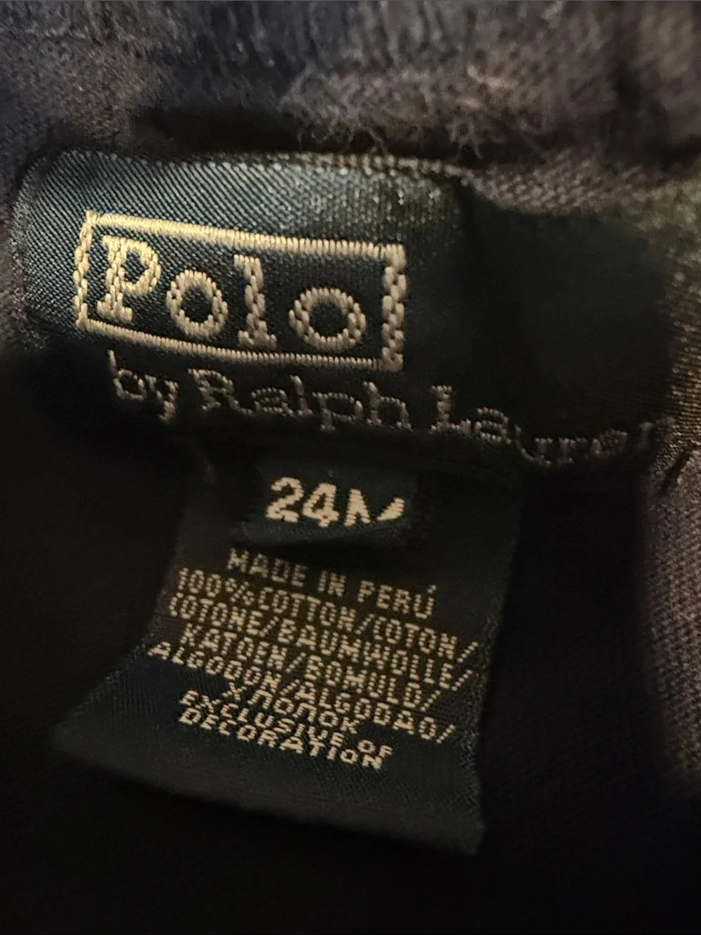 Polo by Ralph Lauren Navy Tee with Green POLO Chest Logo